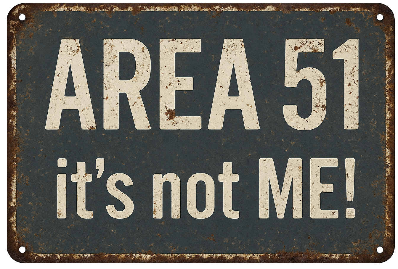Area 51 plaque